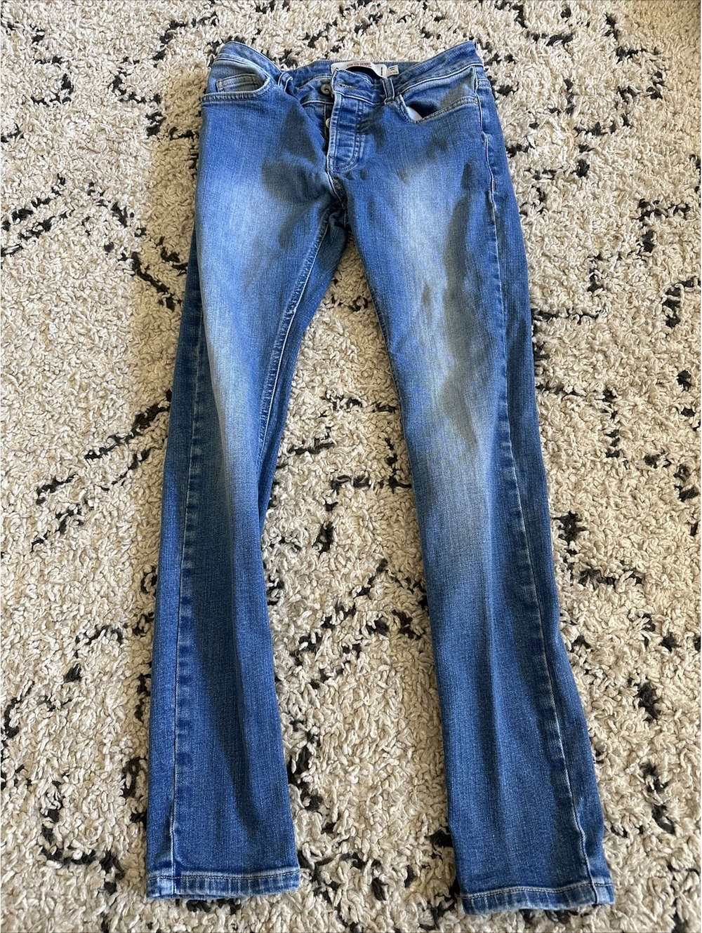Topman Stretch Slim Jeans RN125149 UK 28R EUR 71 CM US 28R